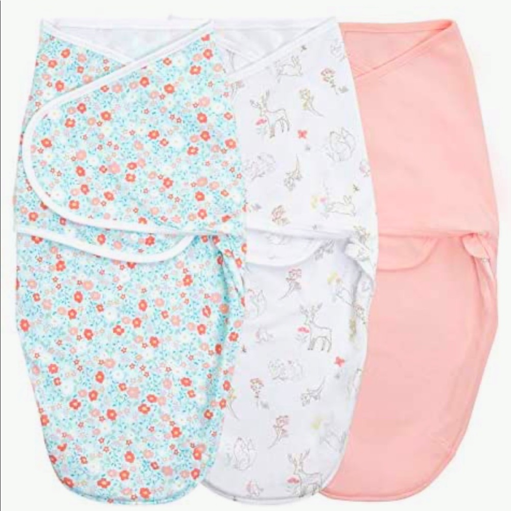 3 - Aden and Anais size small swaddles